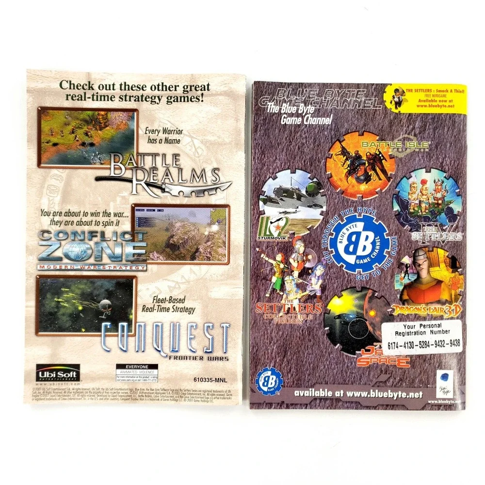 The Settlers IV Fourth Edition (PC) Complete In Jewel Cases w/ Manuals